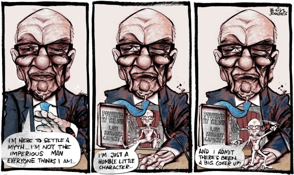 Rupert Murdoch, cartoon